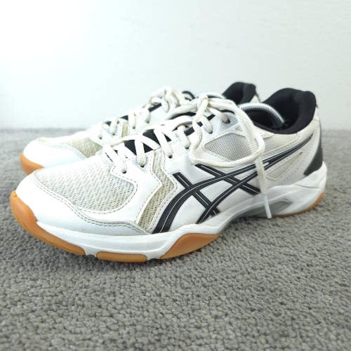 Asics GEL-Rocket 10 Womens Size 9 Volleyball Shoes White Black 1072A056