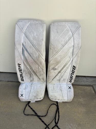 White 30" Intermediate Bauer Vapor X5 Pro Goalie Leg Pads