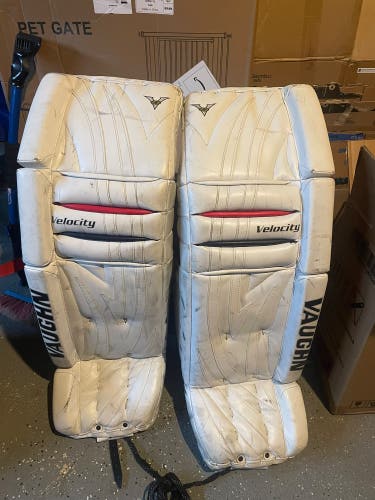 36" Vaughn Velocity V5 7800 Goalie Leg Pads (Used)
