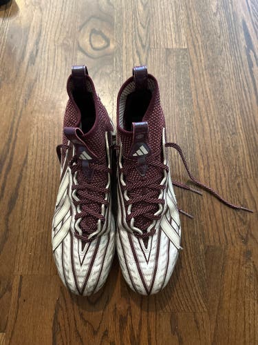 White Men's Size 13.0 (W 14.0) Adult Adidas Freak X Mid Top (Used)