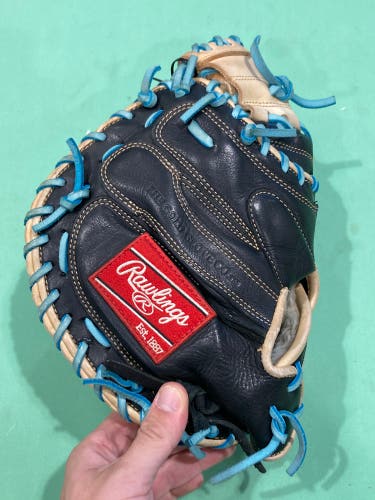 Used Rawlings Gold Glove Elite Right Hand Throw Catcher's Baseball Glove 32.5" | GREAT CONDITION