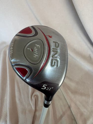 Women's Ping Faith Right Handed Fairway Wood Ladies Flex 5 Wood Graphite Shaft (Used)