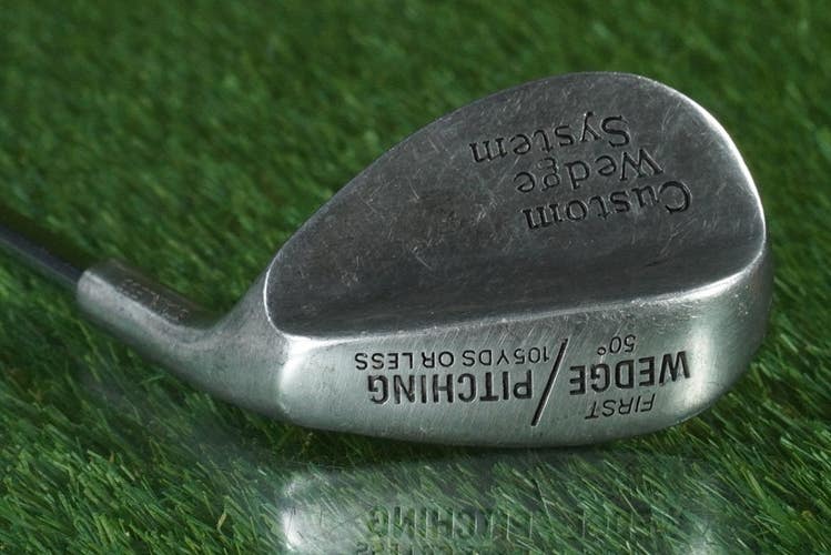 CUSTOM WEDGE SYSTEM STAINLESS 50 FIRST WEDGE PITCHING APOLLO SEAMLESS STIFF RH