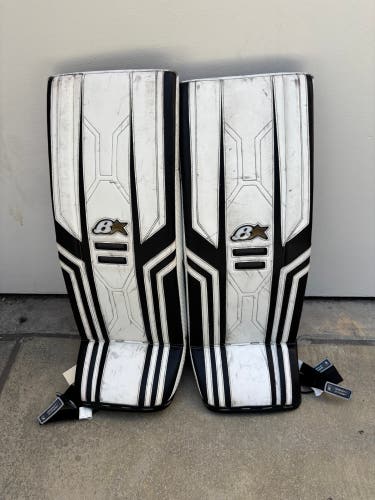 White 30" Intermediate Brian's Optik X3 Goalie Leg Pads