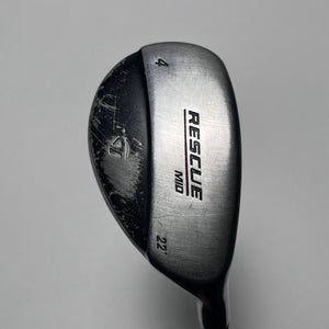 TaylorMade Rescue Mid 4 Hybrid 22* 65g Stiff Graphite Mens RH