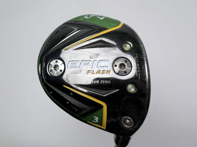 Callaway EPIC Flash Sub Zero 3 Fairway Wood 15* HZRDUS Smoke 6.0 Black Stiff RH