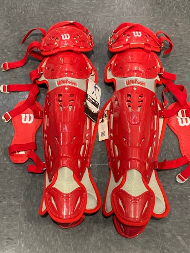 NEW Wilson Pro Stock Catcher's Leg Guard 17.5"