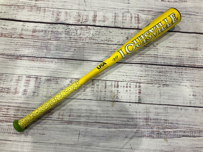 2025 Louisville Slugger Savannah Bananas Alloy Bat USABat Certified (-10) Alloy 17 oz 27" (Used)