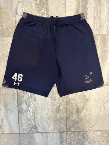 Navy Lacrosse Blue Large Men's Under Armour Shorts (Used)