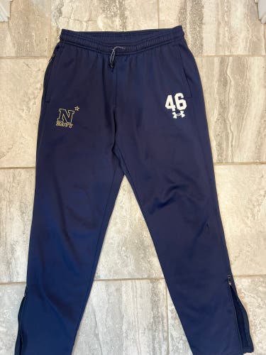 Navy Lacrosse Blue Large Men's Under Armour Sweatpants (Used)