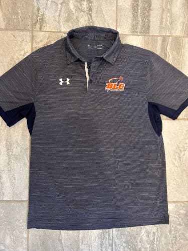 Bethesda Lacrosse Club Blue Large Men's Under Armour Polo Shirt (Used)