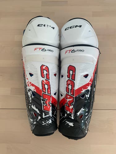 Senior CCM JetSpeed FT6 Pro 15" Shin Pads (Used)