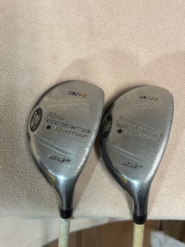 Men's King Cobra Baffler Right Handed Iron Set Stiff Flex Graphite Shaft (Used)