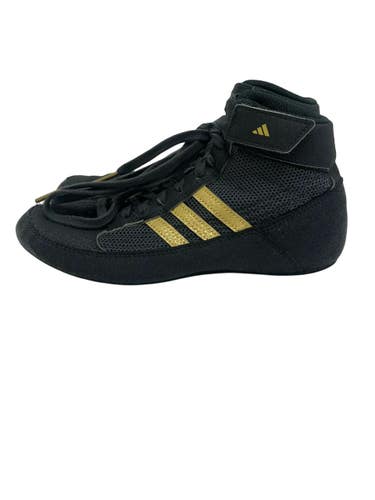 Used Adidas HVC 2 Wrestling Shoes Grey Junior 03 11692-S000154494