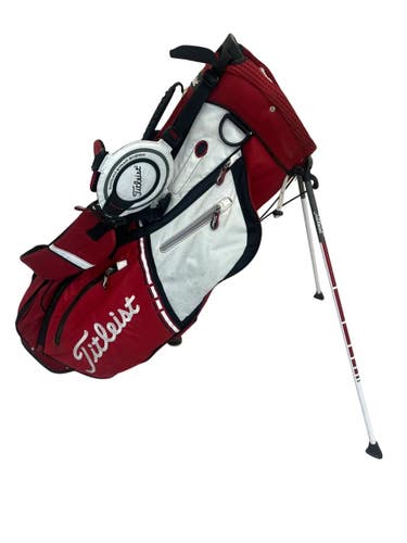 Used Titleist 4 WAY STAND BAG Mens Stand Bag Red And White 11692-S000154172