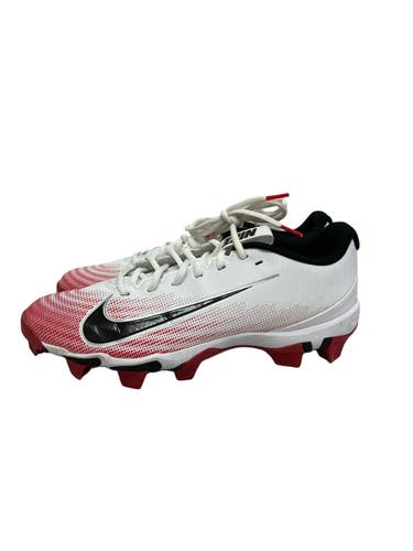 Used Nike VAPOR SHARK 3 Adult FB Cleats Red And White Senior 9 11692-S000152396