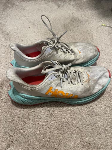 White Men's Size M 10.0 (W 11.0) Adult Hoka Clifton 9 Shoes (Used)