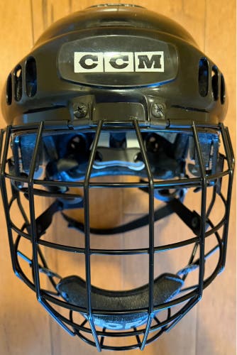 VINTAGE CCM HT500 Hockey Helmet Large w/ RARE JOFA 480 Cage Combo (Used)