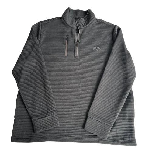 NWT CALLAWAY ATHLETIC PULL OVER SWEATSHIRT 1/4 ZIPPER MEN SIZE L $88