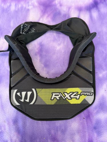 Black Senior Warrior RXr Pro Neck Guards,(Used)