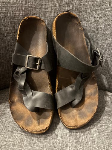 Sonoma Goods For Life Airbrush Leather Sandals Women’s Size 9 Medium