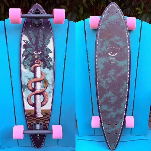 Globe Brand “The Sentinel” Complete Pintail Skateboard - Slant Magnesium Trucks