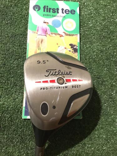 Titleist Left Handed Pro-Titanium 905T 9.5* Driver Stiff Aldila NV 65g Graphite