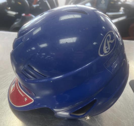 Used Rawlings HELMET Batting Helmet No Mask Navy Blue One Size 11497-S000159714
