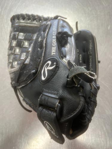 Used Rawlings GLOVE BB/SB Glove RH Throw Black 11" 11497-S000159715