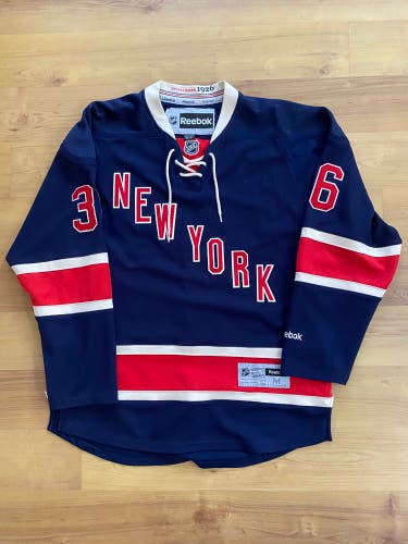New York Rangers Mats Zuccarello Reebok Jersey (Navy Alternate) Size Medium