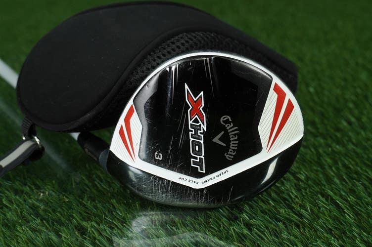 CALLAWAY X HOT 3 WOOD FAIRWAY PROJECT X REGULAR FLEX WITH HEADCOVER & NEW GRIP!