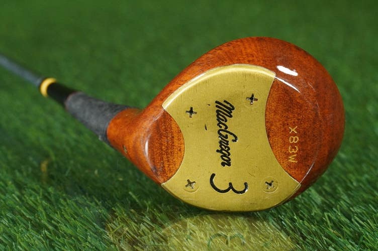MACGREGOR X83W PERSIMMON 3 WOOD RH  ~ BEAUTIFUL HEAD, VINTAGE!!