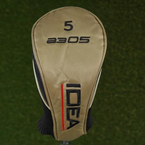 ADAMS IDEA A3OS 5 HYBRID HEADCOVER 5H GOLD / BLACK ~ LOOK!!