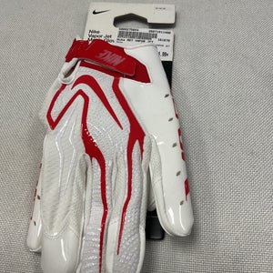 Used Nike ADT VAPOR JET FB Gloves Cardinal And White MD 11490-S000275654