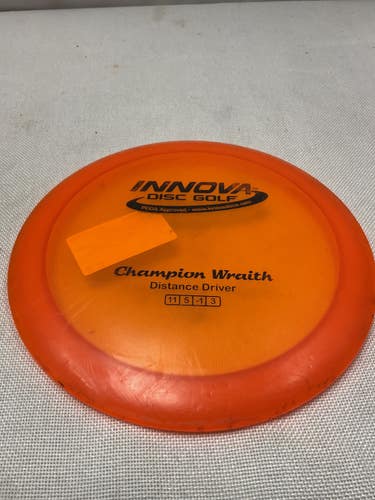 Used Innova CHAMPION WRAITH Disc Golf Driver Orange 11490-S000275614