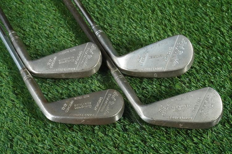 VINTAGE BOB MARTIN CHAMPION CHROMIUM IRONS SET 2,3,4,6 RH ~ LOOK!!