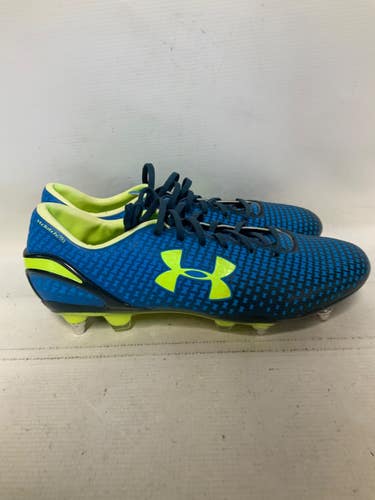 Used Under Armour CLUTCH FIT FORCE Soccer Cleats Royal Blue Senior 10 11823-S000040826