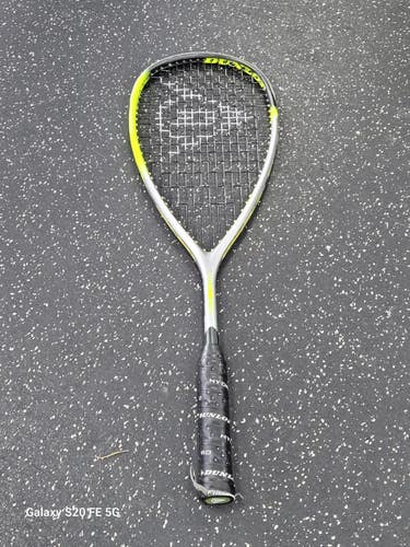 Used Dunlop REVELATION 125 HYPERFIBRE XT Adult Squash Racquet Grey 4 1/2" 11849-S000042128