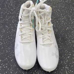 Used Under Armour LAX Cleats Womens White Senior 8 11849-S000042126