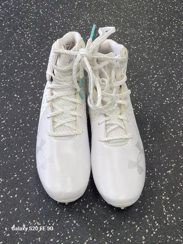 Used Under Armour LAX Cleats Womens White Senior 8 11849-S000042126