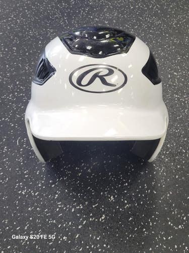 Used Rawlings RCFH Batting Helmet No Mask Black And White MD 11849-S000042121