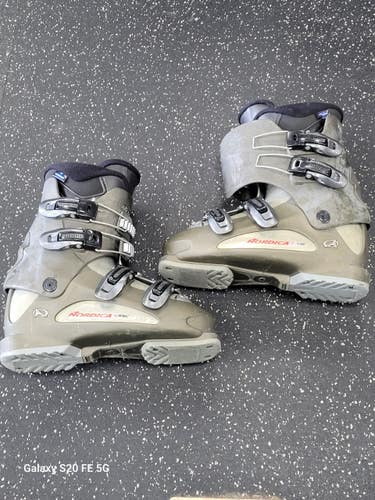 Used Nordica T1.2 Mens DH Ski Boot Grey 265 MP - M08.5 - W09.5 11849-S000042120