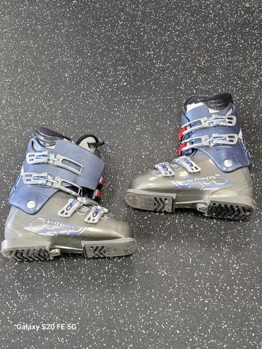 Used Salomon ELIOS 550 Womens DH Ski Boot Grey 260 MP - M08 - W09 11849-S000042119