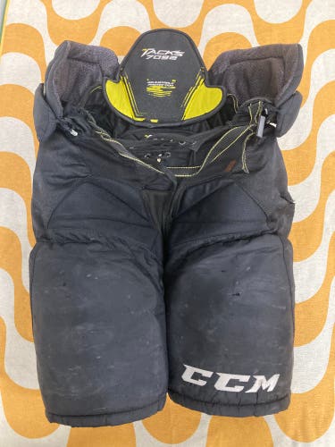 Black Senior Medium CCM Tacks 7092 Hockey Pants (Used)
