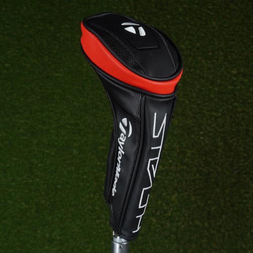 TAYLORMADE STEALTH FAIRWAY WOOD HEADCOVER BLACK / RED CHNAGEABLE #'S ~ LOOK!!