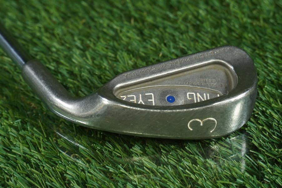 PING EYE 2 3 IRON KARSTEN ZZ LITE STIFF FLEX STEEL BLUE DOT RIGHT