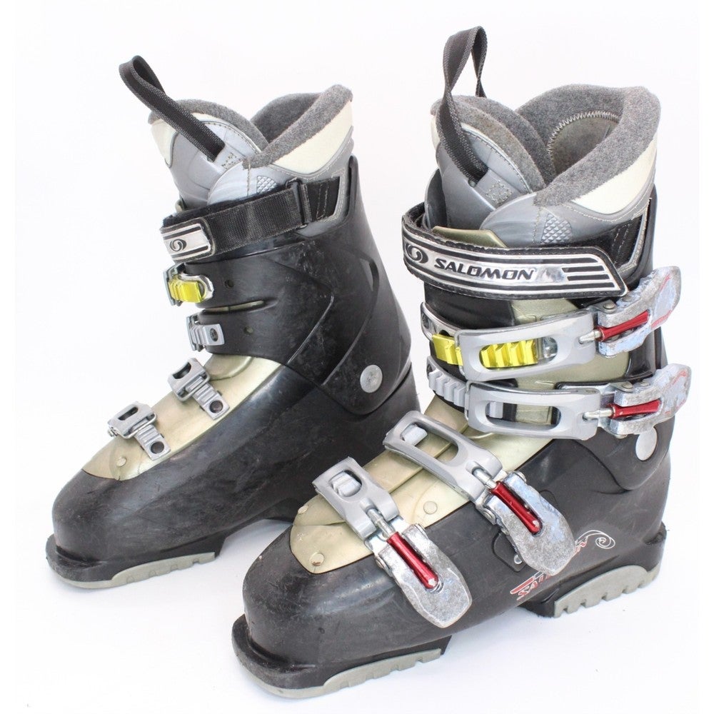 2009 salomon scarlet women's ski boots mondo size 24.5 S/Pro Supra Dual BOA 130 2026 strong energy transmission Salomon Irony 9 Women's Ski
