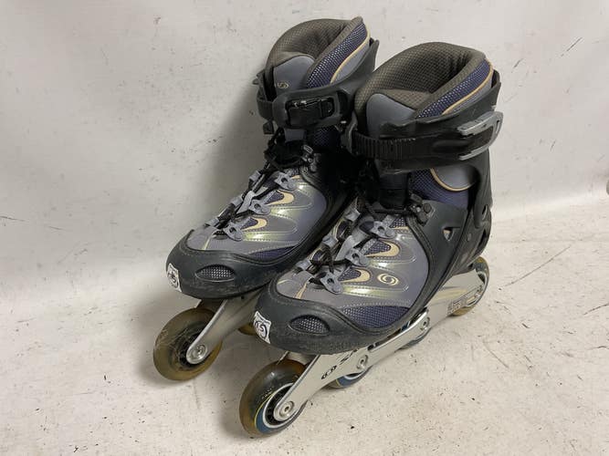 Used Salomon ENERGYZER W Senior Rec Fitness Skates Grey Senior 7.5 11855-S000207296