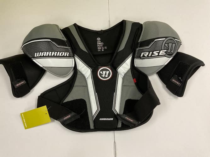 Used Warrior RISE Senior Shoulder Pads Black And Grey SM 11855-S000207278