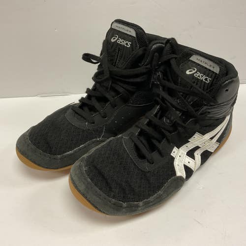 Used Asics Matflex 7 1084A011 Wrestling Shoes Black Junior 05 11855-S000207252